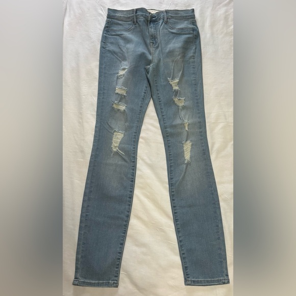 PacSun Light Blue Distressed Skinny Jeans Size 6 NWT - Picture 5 of 16